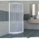 Box doccia a soffietto semicircolare 80x80 - PVC rinforzato