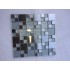 Mosaico su rete Legno Grigio - 30x30 Cm