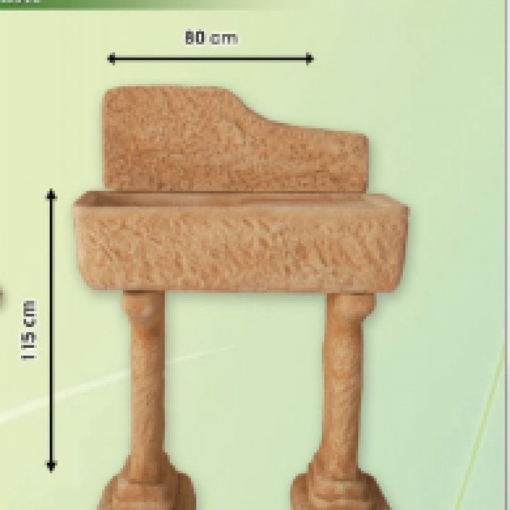 Fontana da giardino LAVANDINO CON APPOGGIO 2 