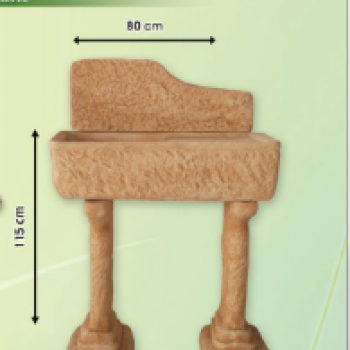 Fontana da giardino LAVANDINO CON APPOGGIO 2 