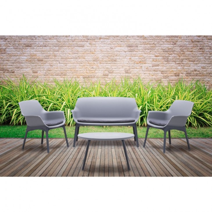 Set Giardino Modello Luxor Grigio