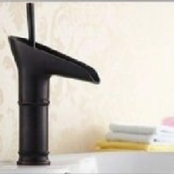 Miscelatore ottone nero lavabo 