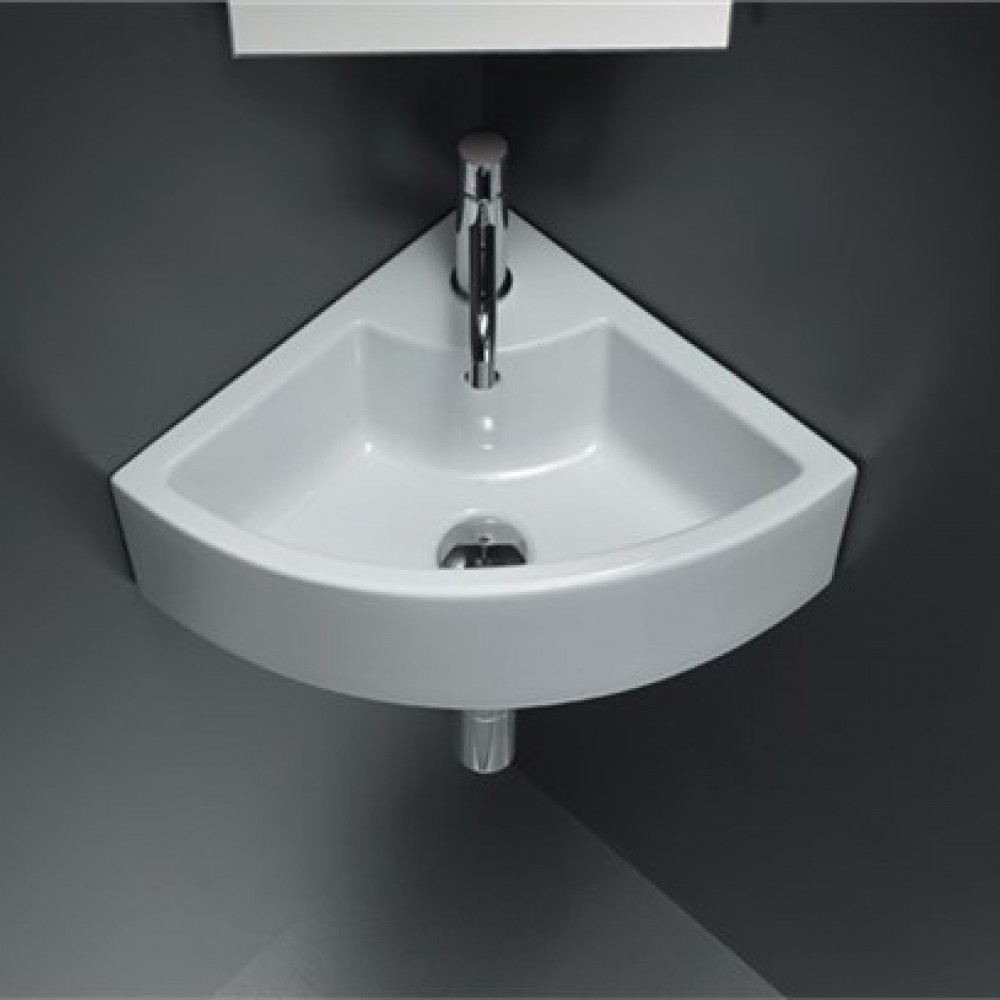 Lavabo da appoggio Ice Corner 36x36 Cm