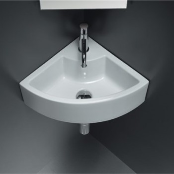 Lavabo da appoggio Ice Corner 36x36 Cm