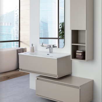 Mobile da bagno Pastello Beige da 90 Cm