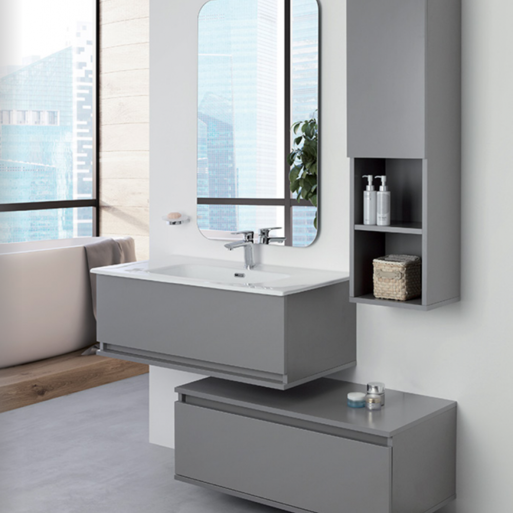 Mobile da bagno Pastello Grigio da 90 Cm