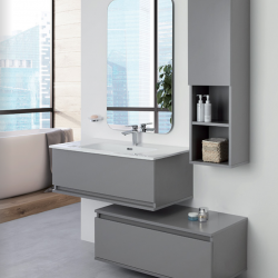 Mobile da bagno Pastello Grigio da 90 Cm