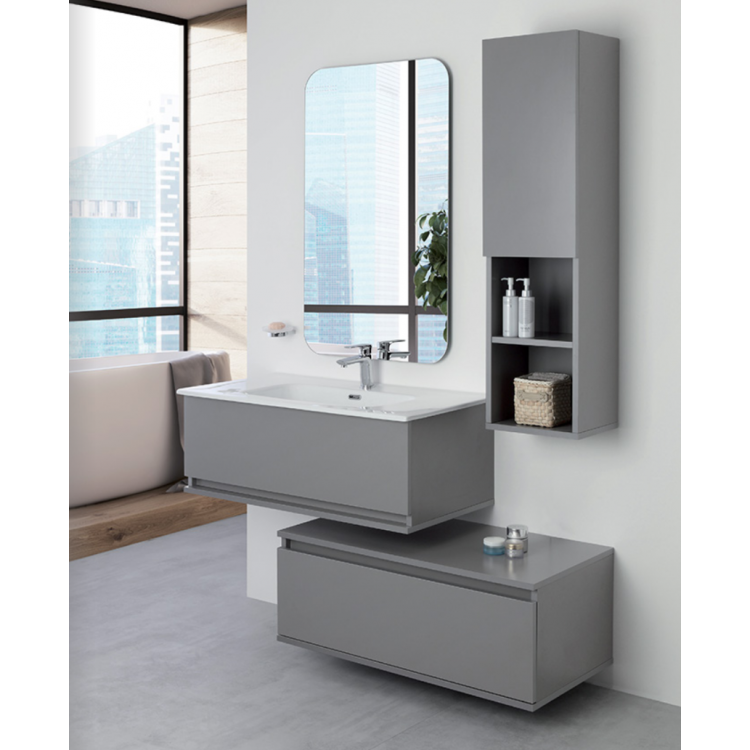 Mobile da bagno Pastello Grigio da 90 Cm