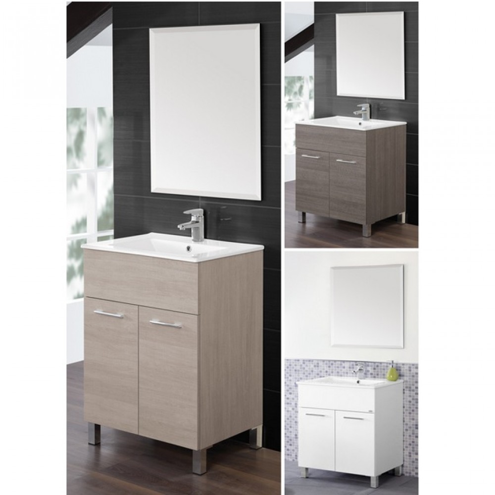 Mobile da bagno BRAVO 60 rovere scuro 