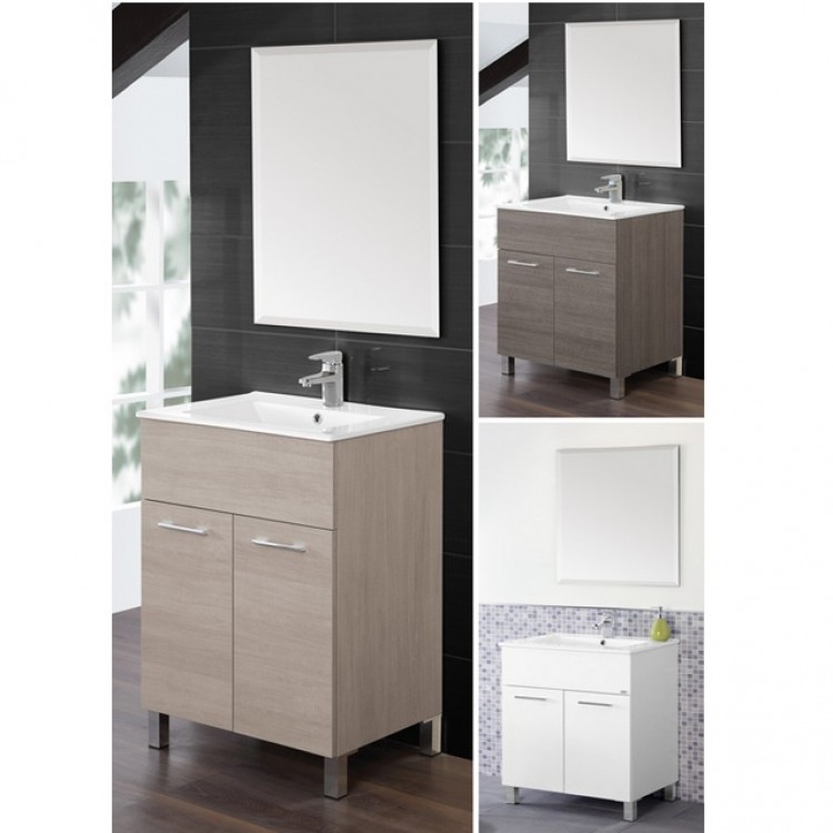 Mobile da bagno BRAVO 60 rovere chiaro