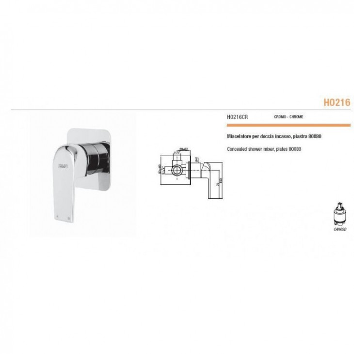 Miscelatore doccia serie HOPE