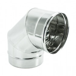 Curva a 90° da 250 - acciaio inox