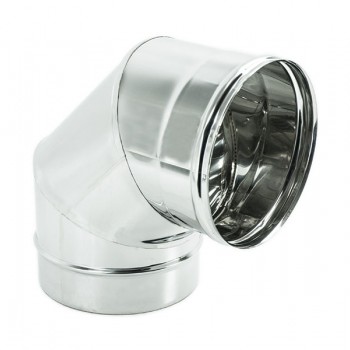 Curva a 90° da 250 - acciaio inox