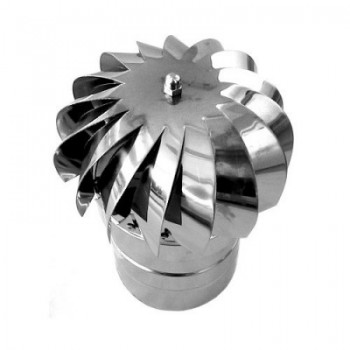 Cappello girevole da 250 per canna fumaria - acciaio inox