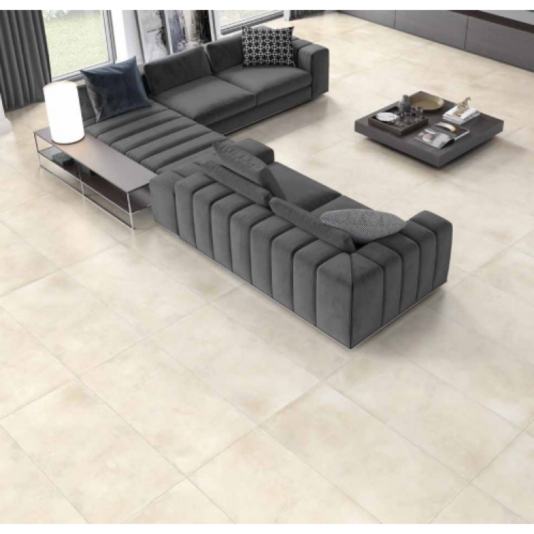 Mattonella Loft Beige 60x60 Cm - Gres Porcellanato Effetto Cemento Beige