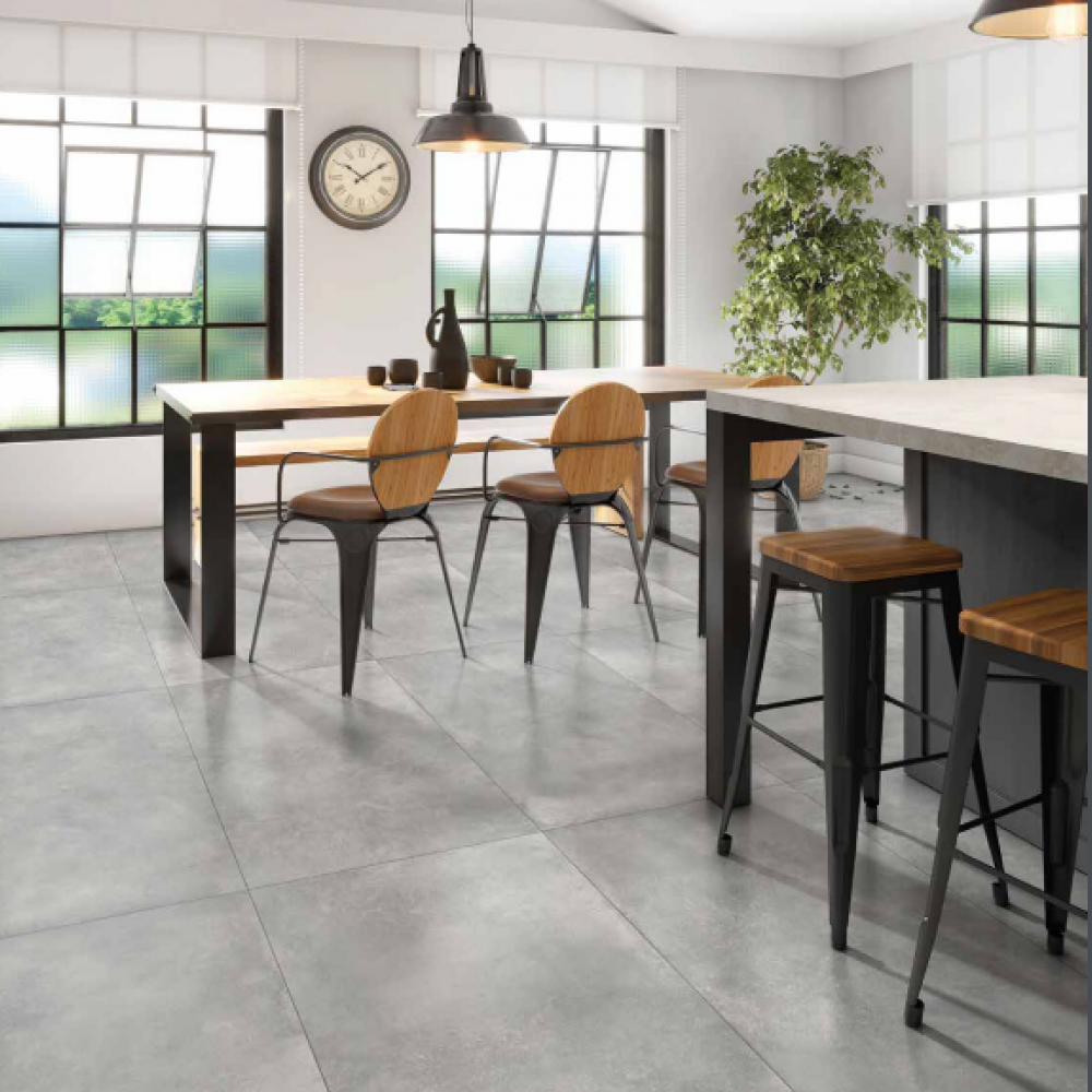 Mattonella Loft Grey 60x120 Cm - Gres Porcellanato Effetto Cemento Grigio