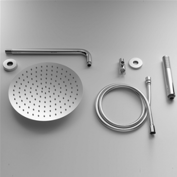 Soffione+kit acciaio inox tondo 20x20 JACUZZI